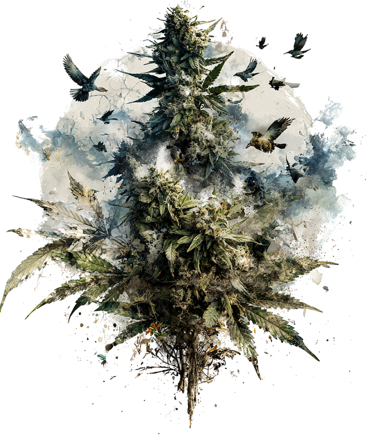 LIBERA HERBA – Cannabis leaf/city five