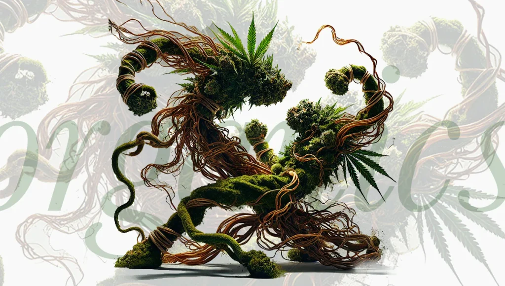 Cannabis plant growing organically — The Organic Conversation editorial series